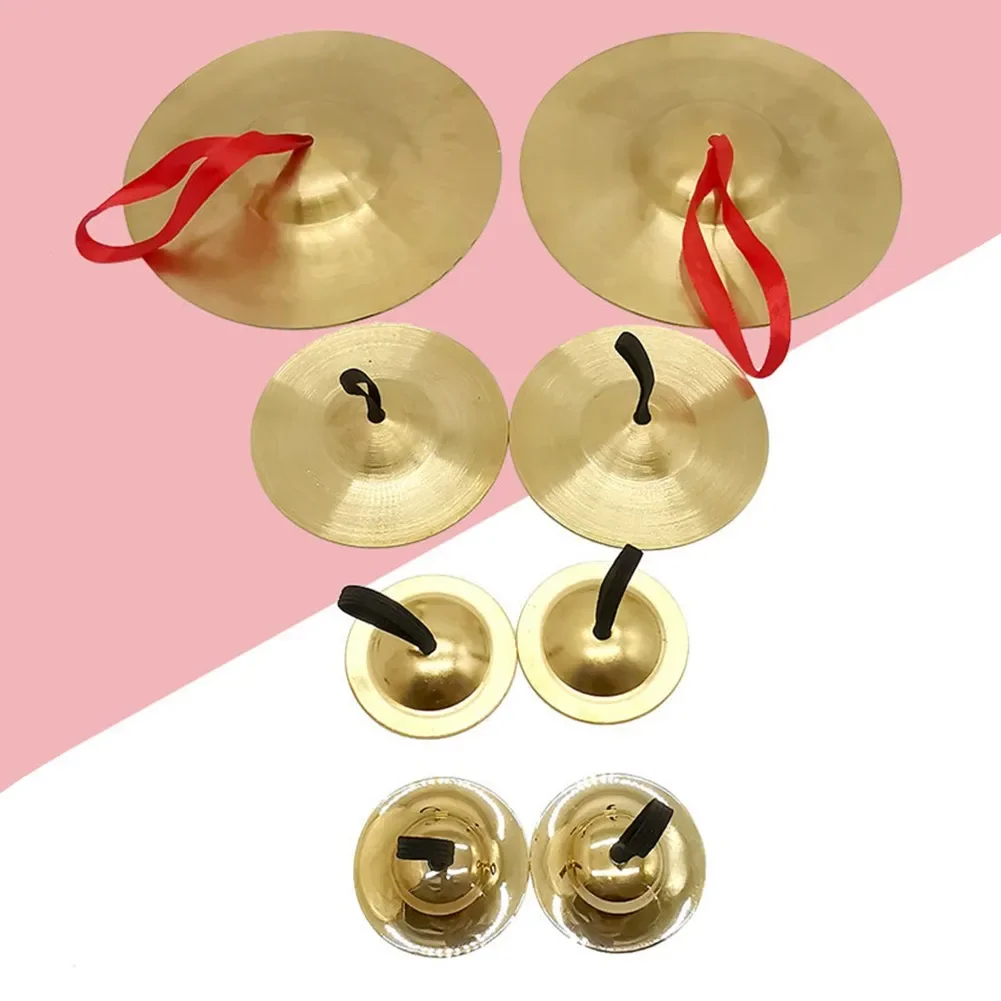 2Pcs Belly Dancing Finger Cymbal Percussion Musical Instrument Fingertip Orff Dance Props Education Finger Cymbal