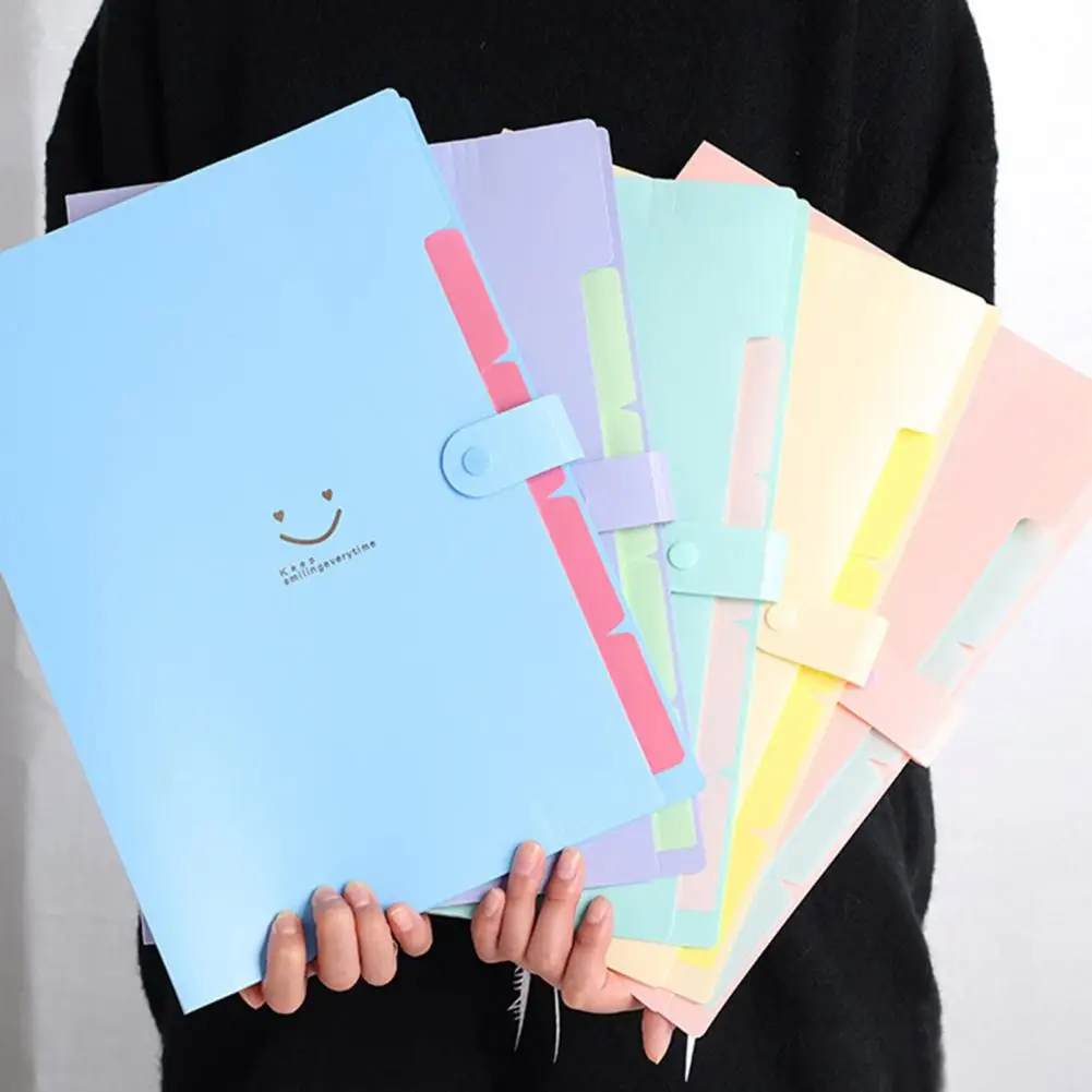 문서 정리함 다층 A4 파일 정리함 세트, 사무실 여행용 플라스틱 클로저 문서 파일링 폴더, 교실용