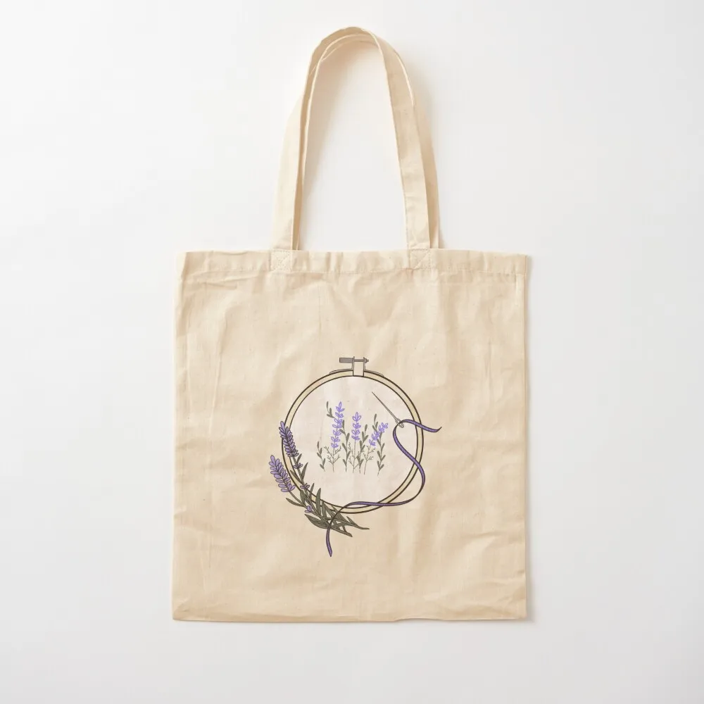 

Lavender Hoop Tote Bag free delivery bags Reusable bags foldable reusable bag Woman shopper bag Canvas Tote