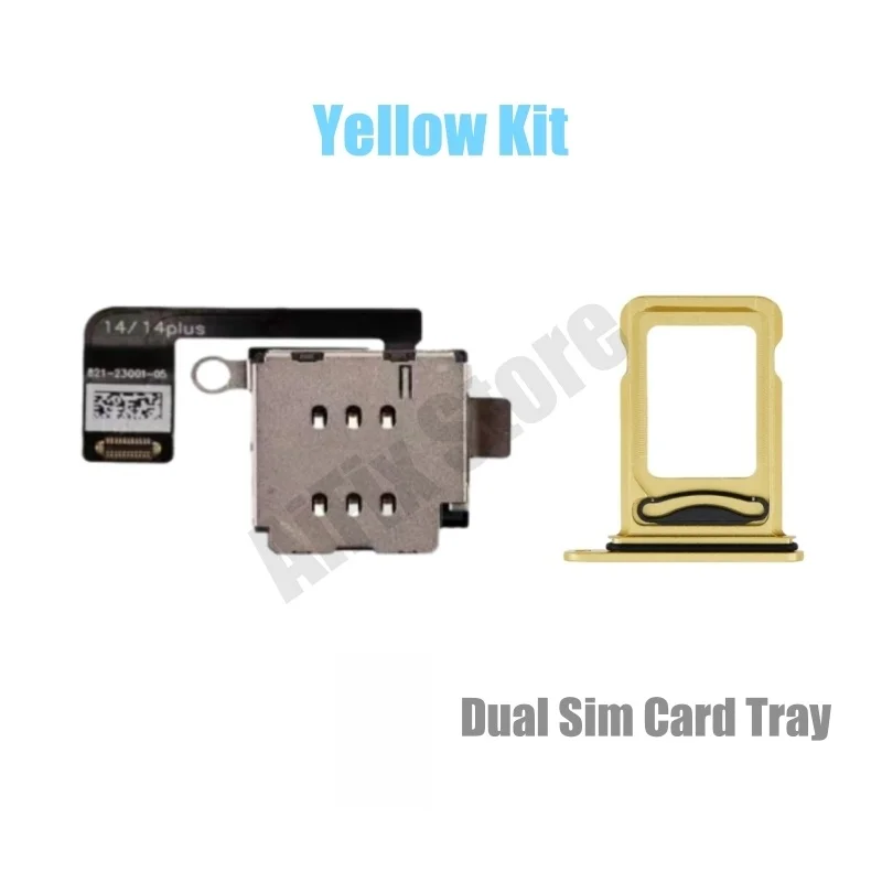 iPhone 14/14 Plus用eSIMからSIMへの変換アダプター（デュアルSIMカードトレイ付き）- シャーシに穴を開ける必要がある