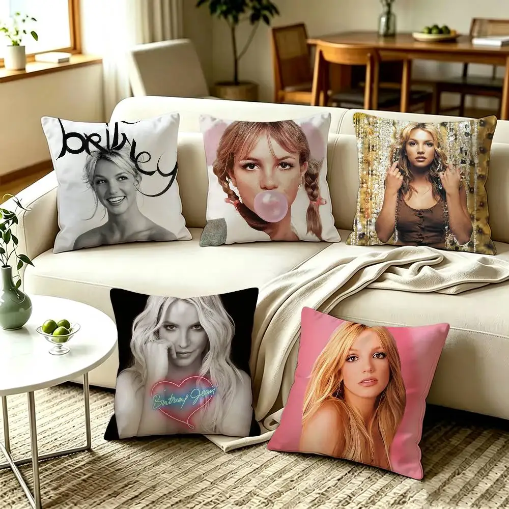 Pop B-Britney Jean S-Spears Pillow Cover Sofa Cushion Cover Home Room Decoration Children Gift