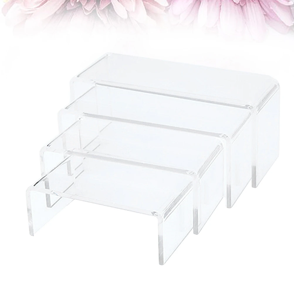 

4 Pcs U-shaped Display Stand Desktop Storage Rack Shoe Acrylic Table Organizer Various