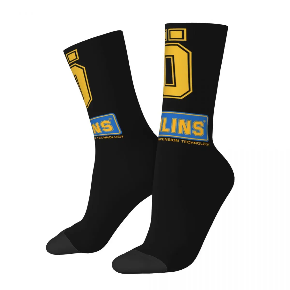 Ohlins Shock Suspension Car Motorcycle Sport Racing Middle Socks for Women Men Merch All Seasons Soft Middle Tube Socks Non-slip