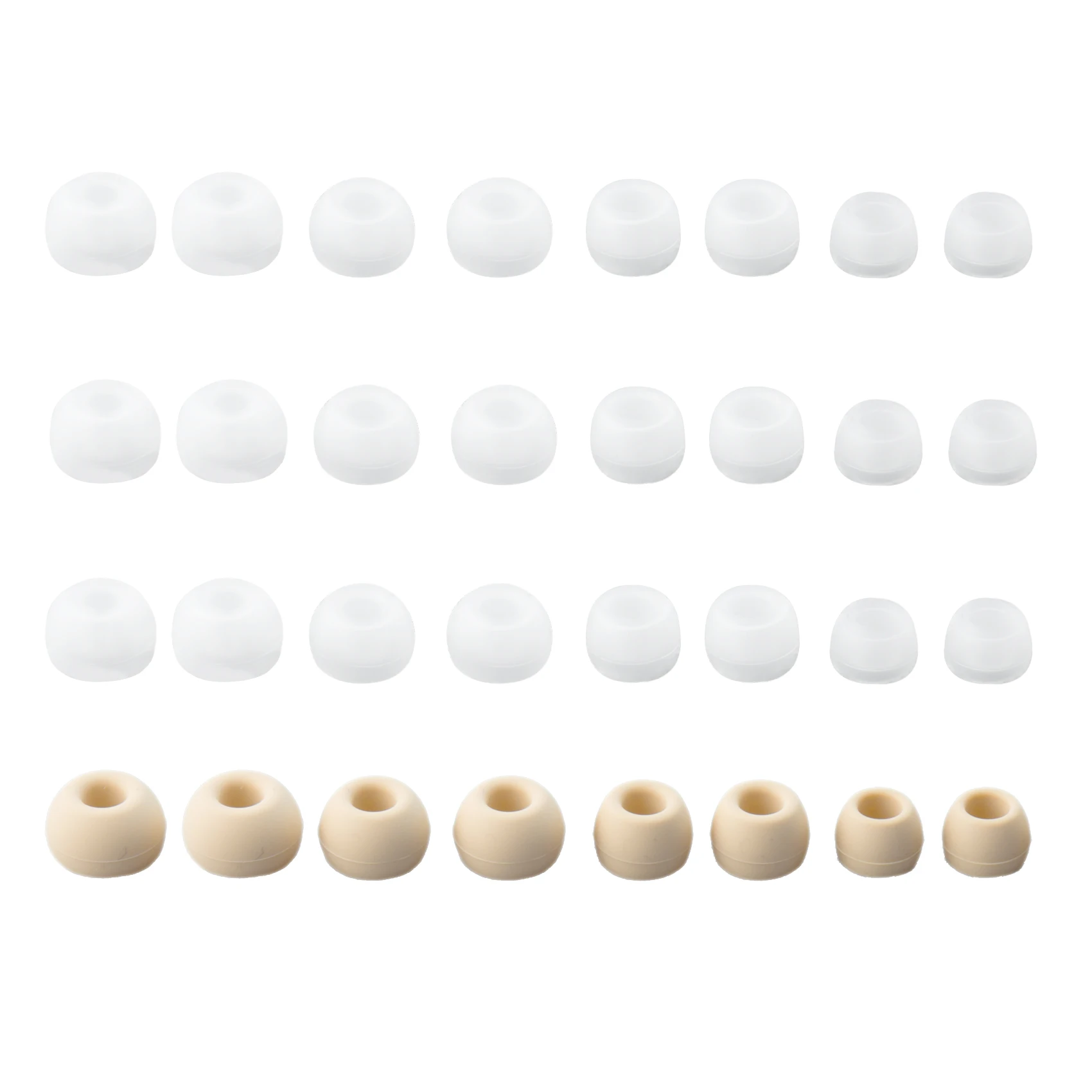 

1/16 Pairs(S/M/L/XS) Soft Silicone Replacement Eartips Coffee Clear Earbuds Replacement Ear Pads For KS1 KZ BL03 Earphone New