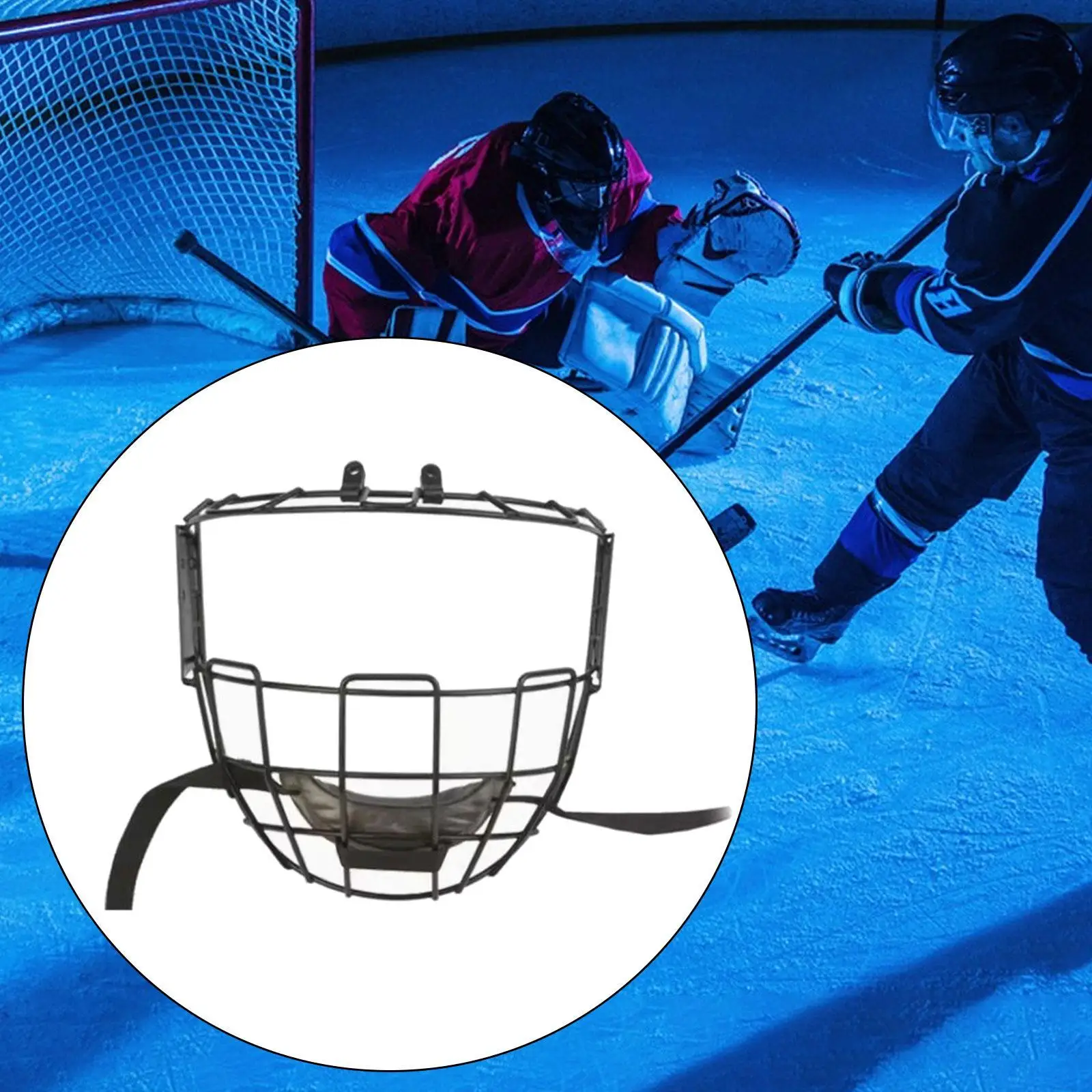 Honkbal Face Guard Protection Shield Lichtgewicht trainingsaccessoire Beschermende uitrusting Hockeyhelmvizier voor senioren