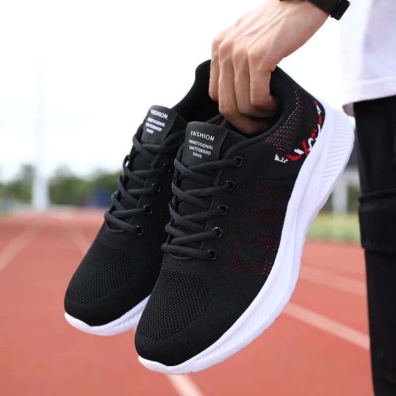 

Удобные мужские кроссовки, повседневная обувь для бега, дышащие, всесезонные, для студентов колледжа, оригинальные теннисные Спортивные кеды
