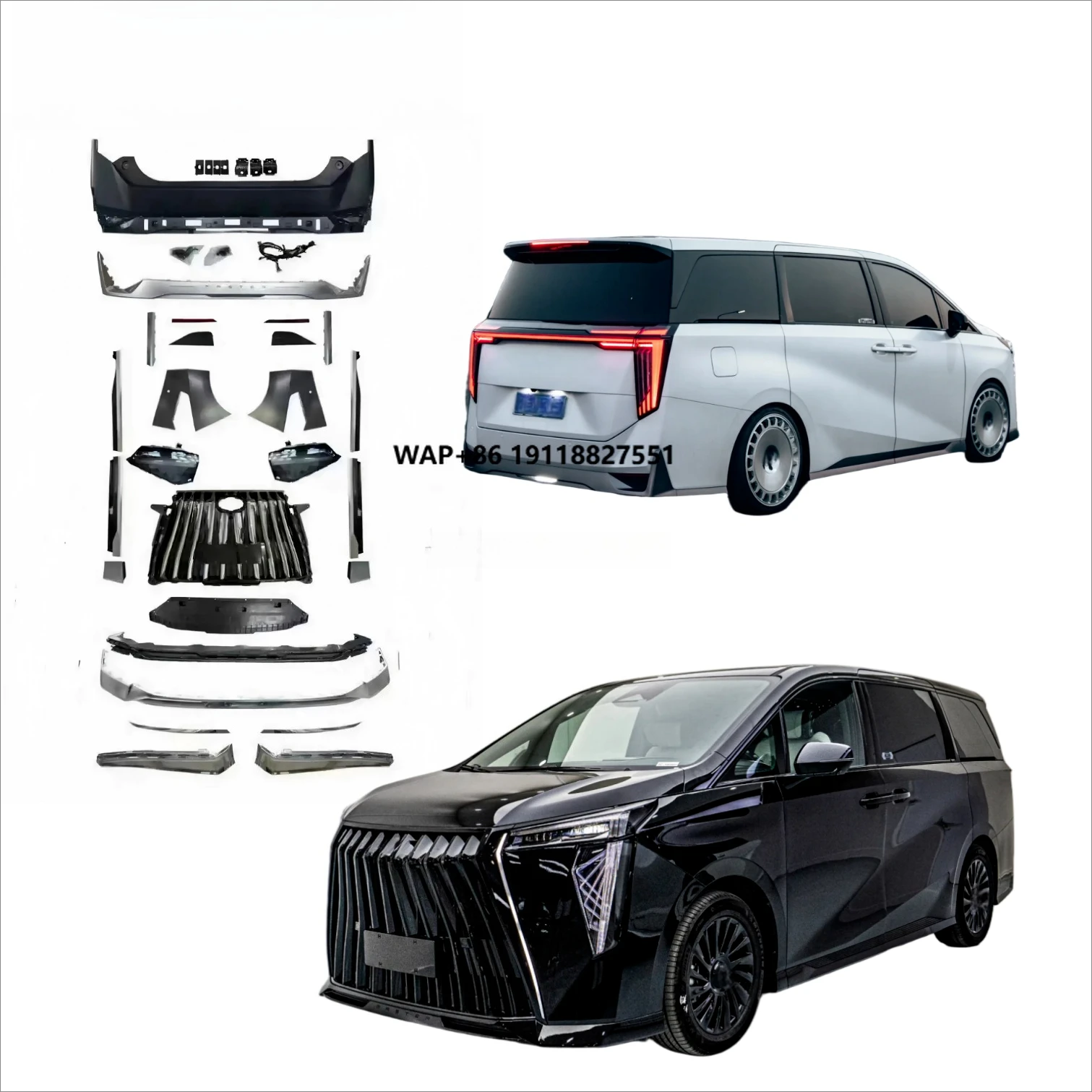 

2022-2023 Trumpchi GAC M8 Bodykit Factory Direct Sale New Master Design Front & Rear Bumper Upgrade E9