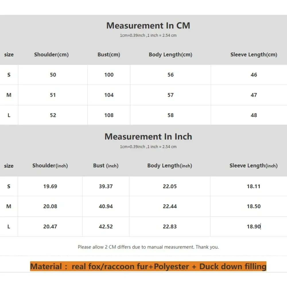 Abrigo de plumón de pato blanco con capucha, chaqueta gruesa de piel de realidad femenina, ropa mullida de piel para otoño e invierno, Caot de piel de zorro Real para mujer 2025