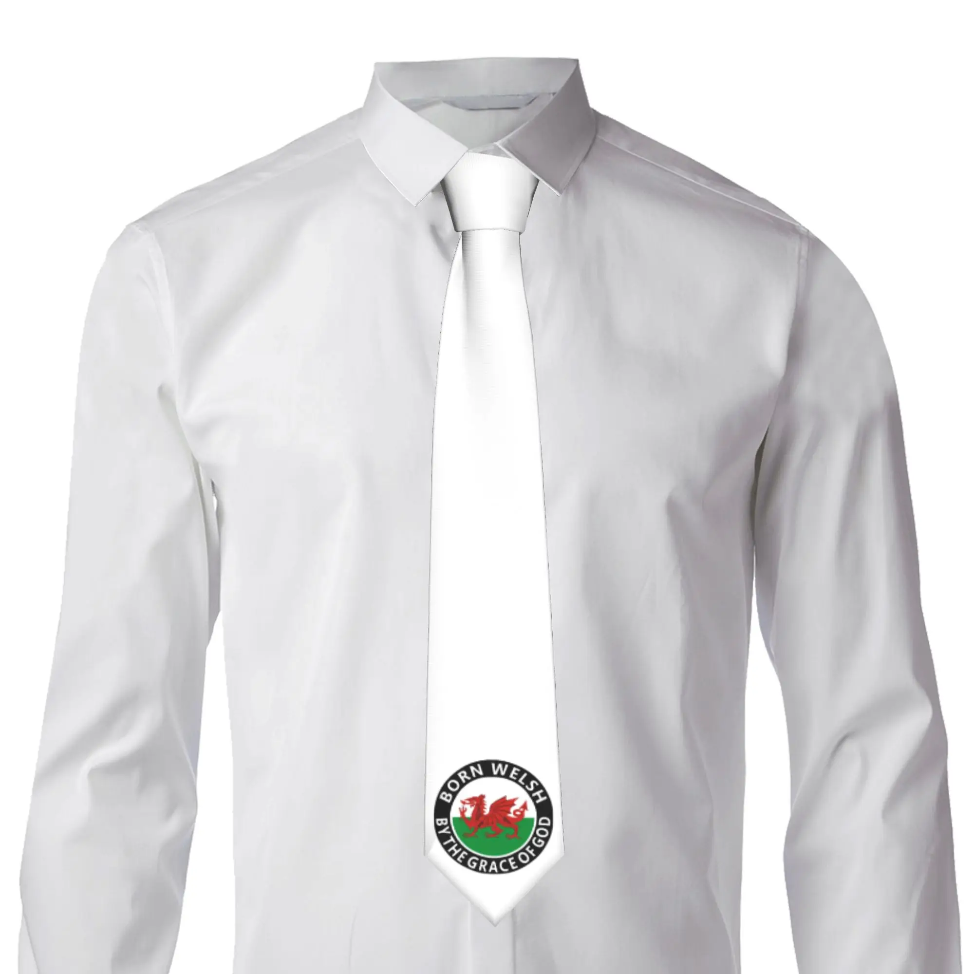 Formal Wales Country Flag  Neck Ties for Party Men  Neckties