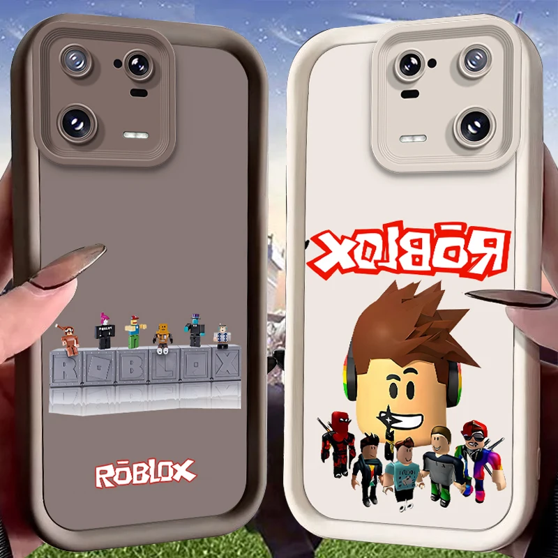 R-Roblox Charakter-Hülle für Xiaomi Mi 17 Pro Max 15T 14T 13T 11T POCO X7 X6 X5 X3 NFC F8 F7 Ultra F6 F5 M7 M6 Pro 5G 4G Cover