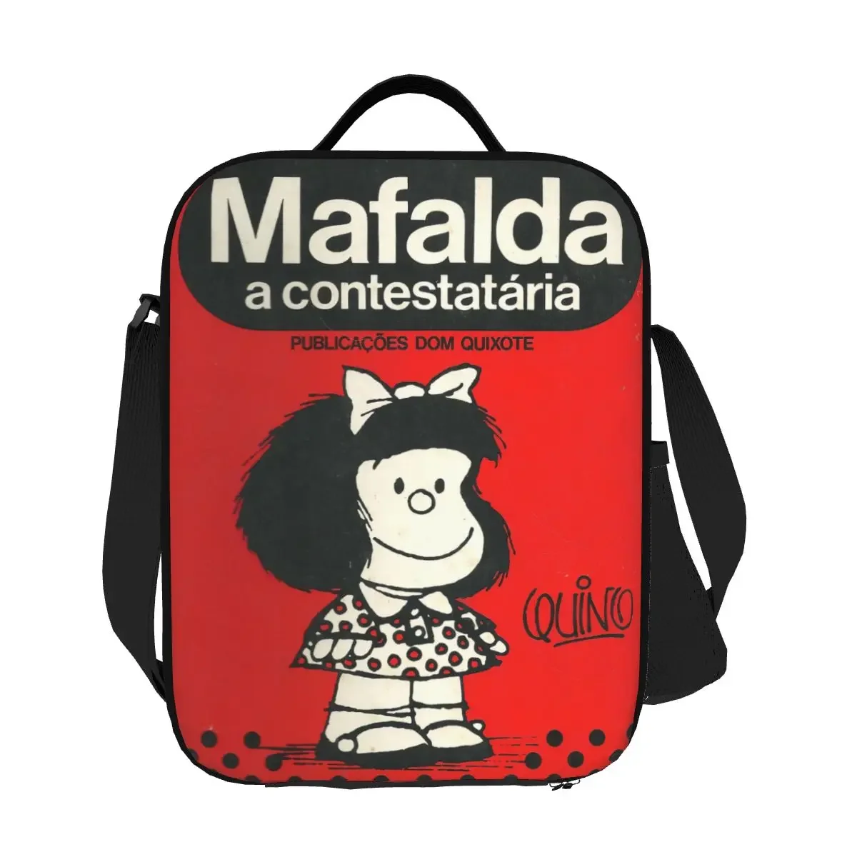 Mafalda A Contestataria Insulated Lunch Bag for Women Quino Comic Manga Cooler Thermal Bento Box Kids School Children