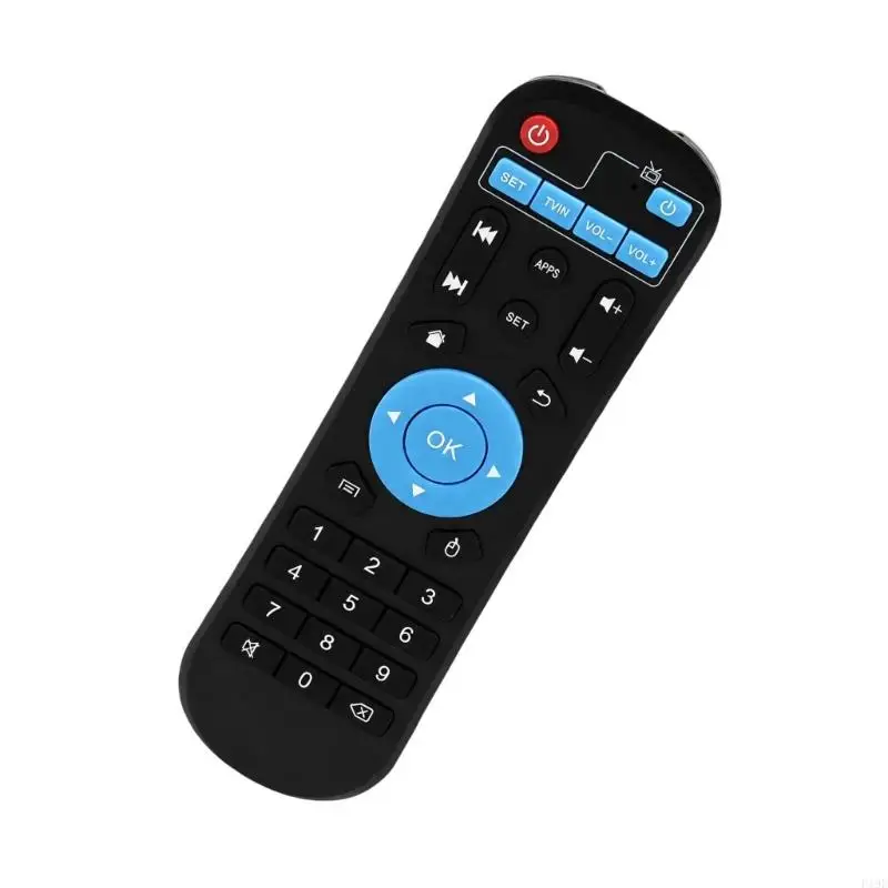 Set-Top Box Handheld Controller with Wireless Operation for T9-Series, Grouped Physical Controls, Four-Way Directional Pad, F19E