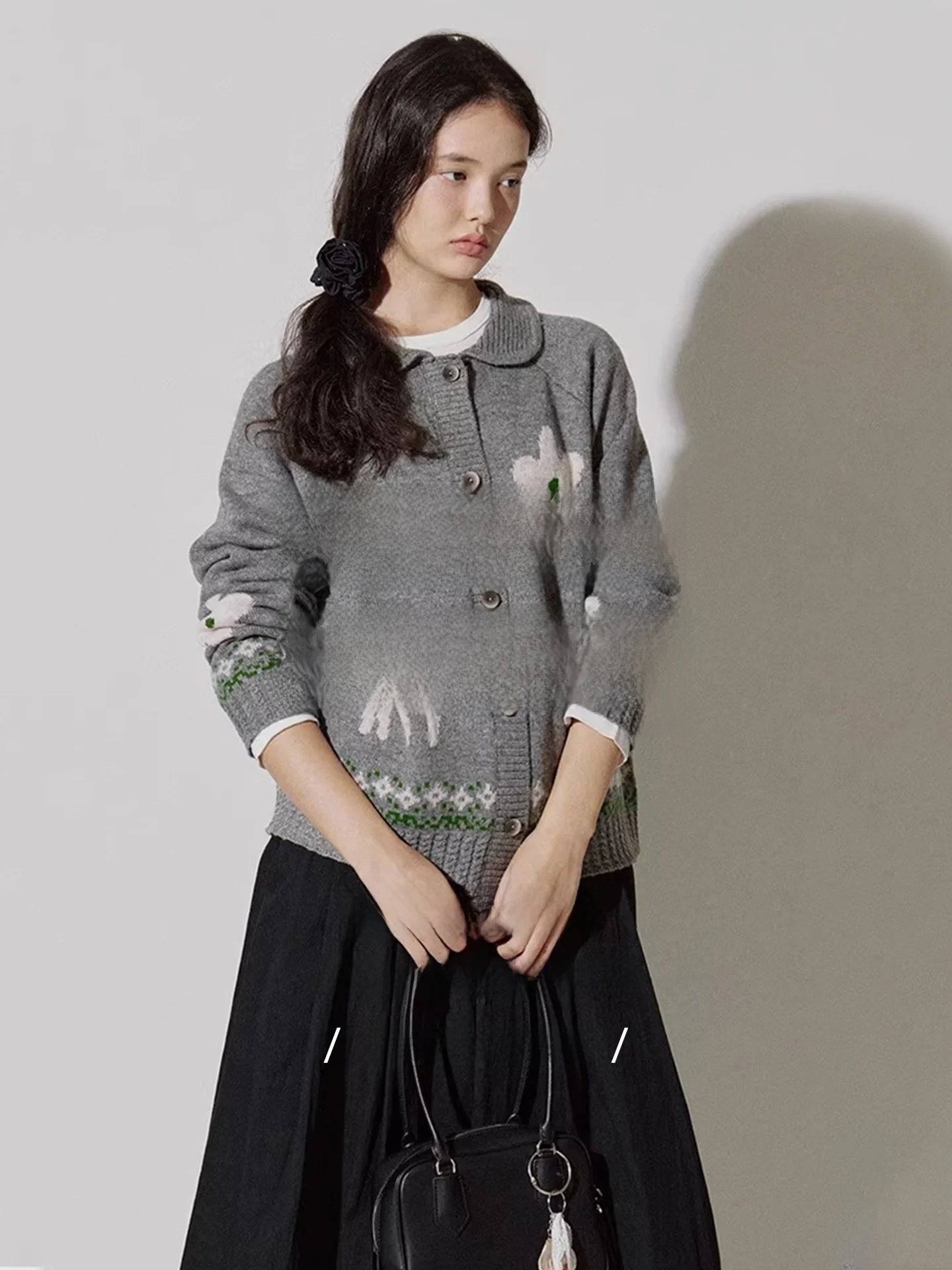 

Limited Edition Spring Winter Knitted Sweater T-irt irt Casual Loose Fit Warm Long Sve Striped Pattern Women's Top