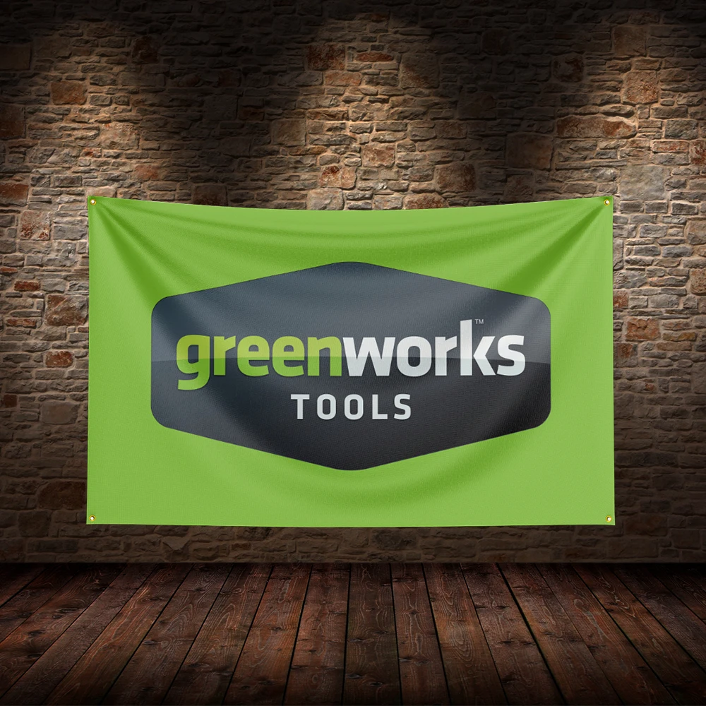

3x5 Ft G-Greenworkss Flag Polyester Printed Car Flags for Room Garage Decor