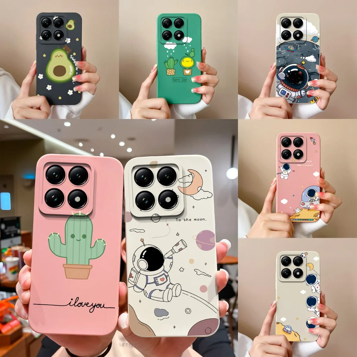 For Xiaomi 14T 14T Pro Cases Cartoon Astronaut Protective Durable Fashion Simplicity Soft Phone Cover For Xiaomi14T 14TPro Coque