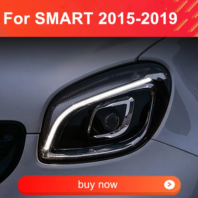 

1 Pair LED Headlight Assembly for Benz Smart 2015-2019 Fortwo Forfour W453 LED Headlights Plug and Play with LED DRL Headlights