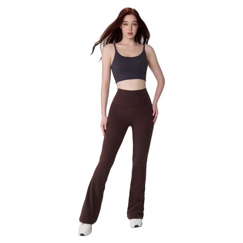 

Woman High-Waisted Hip-Lifting Fitness Pants Tight Flared Pants Comfortable Slim Yoga Pants