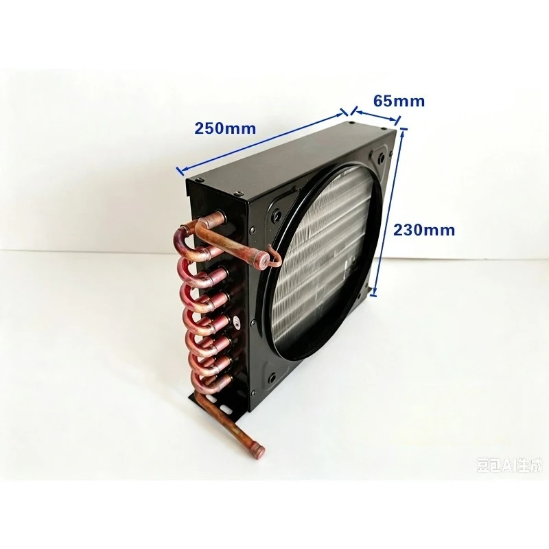 Condenser, copper tube cold storage, refrigerator, freezer, water cooling 1 HP, 1.5 HP, oil radiator, ice maker, air cooling