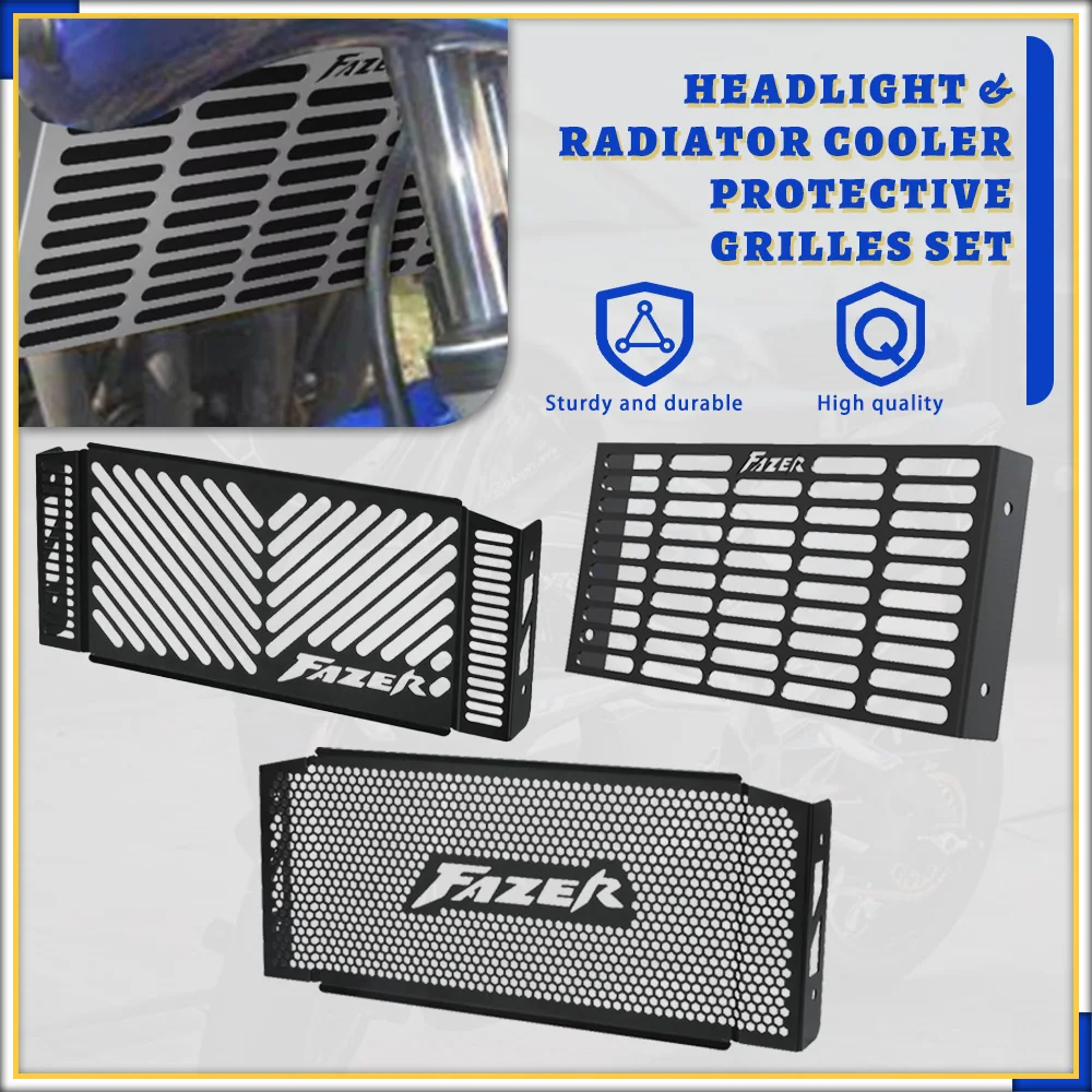 

FZS 600 FAZER S Motorcycle Accessories Radiator Guard Grille Oil Cooler Cover Protector For YAMAHA FZS600 FAZER 1998 - 2003 2002