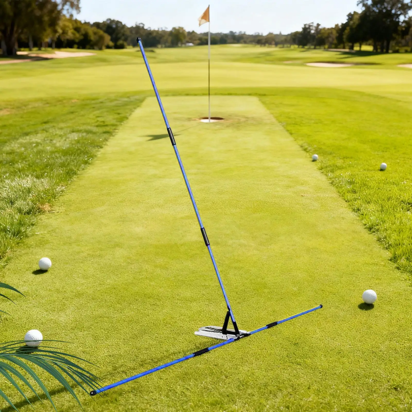 عصي الجولف محاذاة قضبان المدرب قضيب ممارسة الجولف العصي لممارسة التقطيع الداخلي ضرب الفناء الخلفي للمنزل