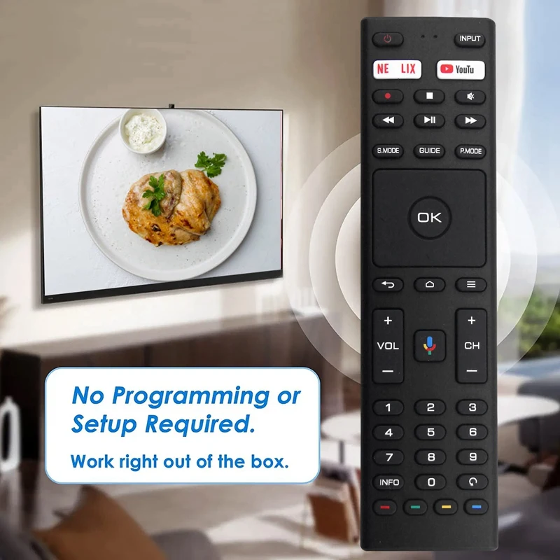 AEE7-Substituir RM-C3363 Control remoto para televisor LED JVC RM-C3363 LT-32KB208