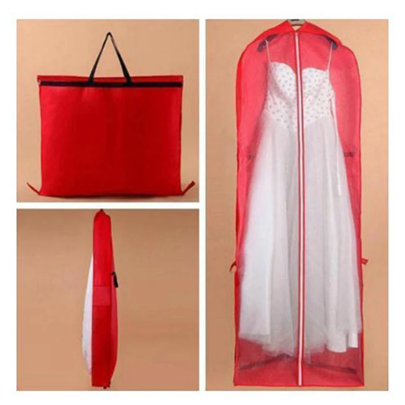 Wedding Dress Dust Cover Gown Dustproof Cover Foldable Clothes Storage Bags