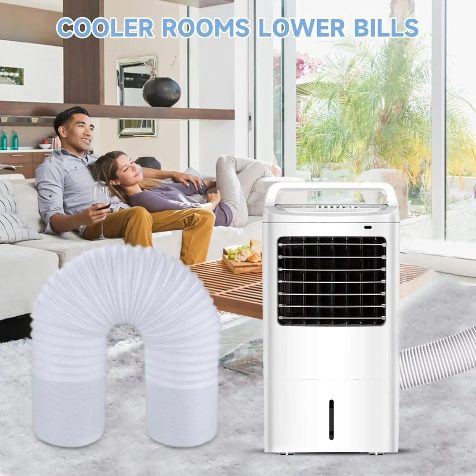 150mm Flexible Air Conditioner Extension Ventilation hose Mobile Air Conditioning Exhaust Pipe For Apartment Bedroom Store