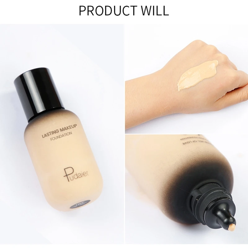 40ml Professional Concealing Makeup Matte Tonal Base Liquid Cosmetics Foundation Cream For Face Full Coverage Make Up