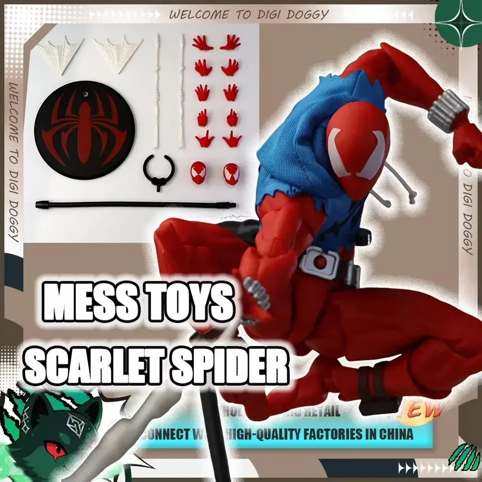 

Горячая новинка: Фигурка Человека-паука Скарлет (Mess Toys), аниме-герой, статуэтка, модель, подарок, игрушка для детей