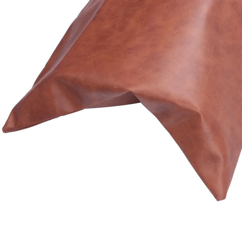 Juste de coussin lombaire décorative, housse de coussin, uniquement pour canapé, canapé ou lit, design moderne de qualité, 100% simili cuir, Milo, 12 "x 20"
