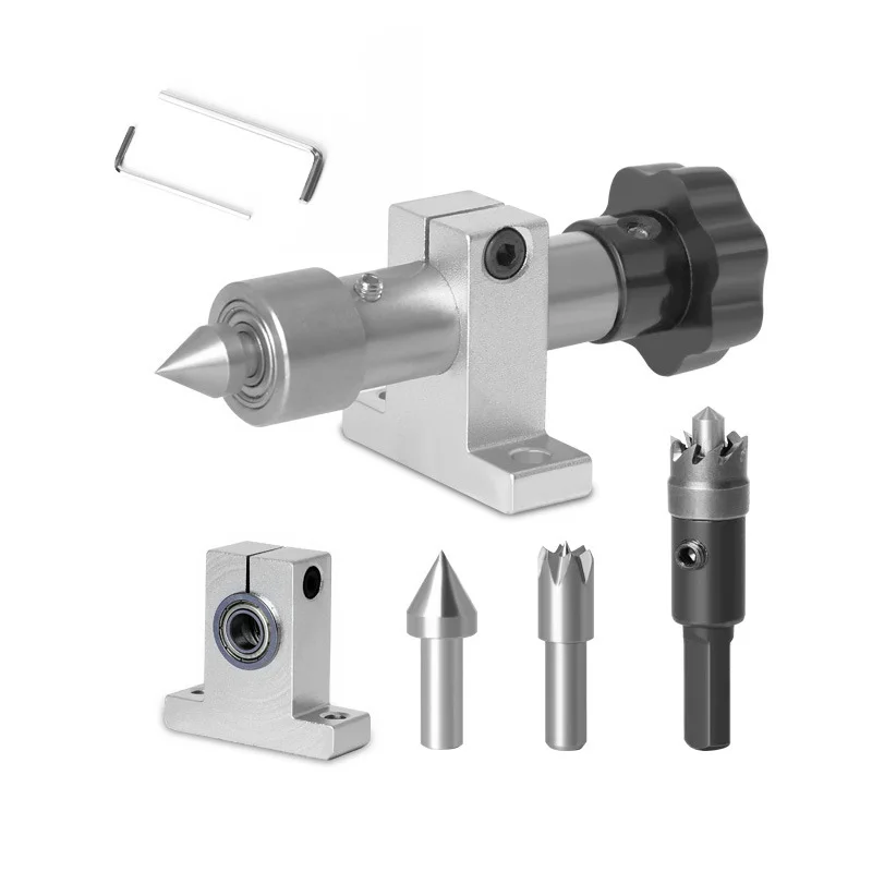 Universal Woodworking Lathe Thimble Lathe Drilling Tailstock DIY Homemade Bead Machine Small Lathe Accessories Rotary Thimble