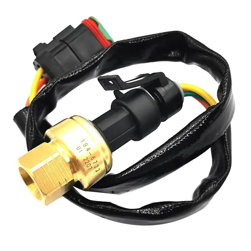 1 pieza 194-6723 Sensor de presión Interruptor de presión Piezas de excavadora 1946723 Accesorios de piezas