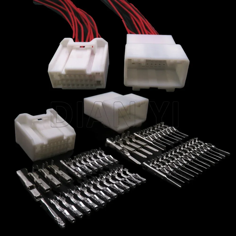 1 Set 25 Way Car Hybrid Connector Unsealed Plug 7282-4855 7283-4855 AC Assembly Auto Electrical Socket 90980-12414 90980-12413