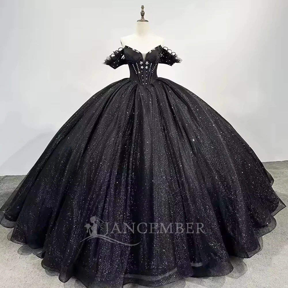 

2025 New Arrival Shiny Ball Gown Quinceanera Dress Lace Corset Sweet 16 15 Customized V-neck vestidos de 15 quinceañeras