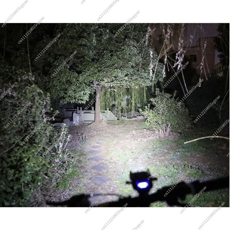 Front Light Mountain Bike Horn Lights One Button Lock Mobile Phone Rack Lighting Cycling Equipment Bicycle Headlight Four In One