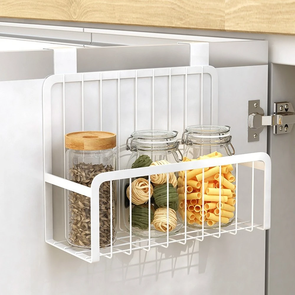 

Metal Kitchen Cupboard Side Storage Rack, Baking Finish Steel Shelves, Bathroom Cabinet, Door Chest Hanging Basket