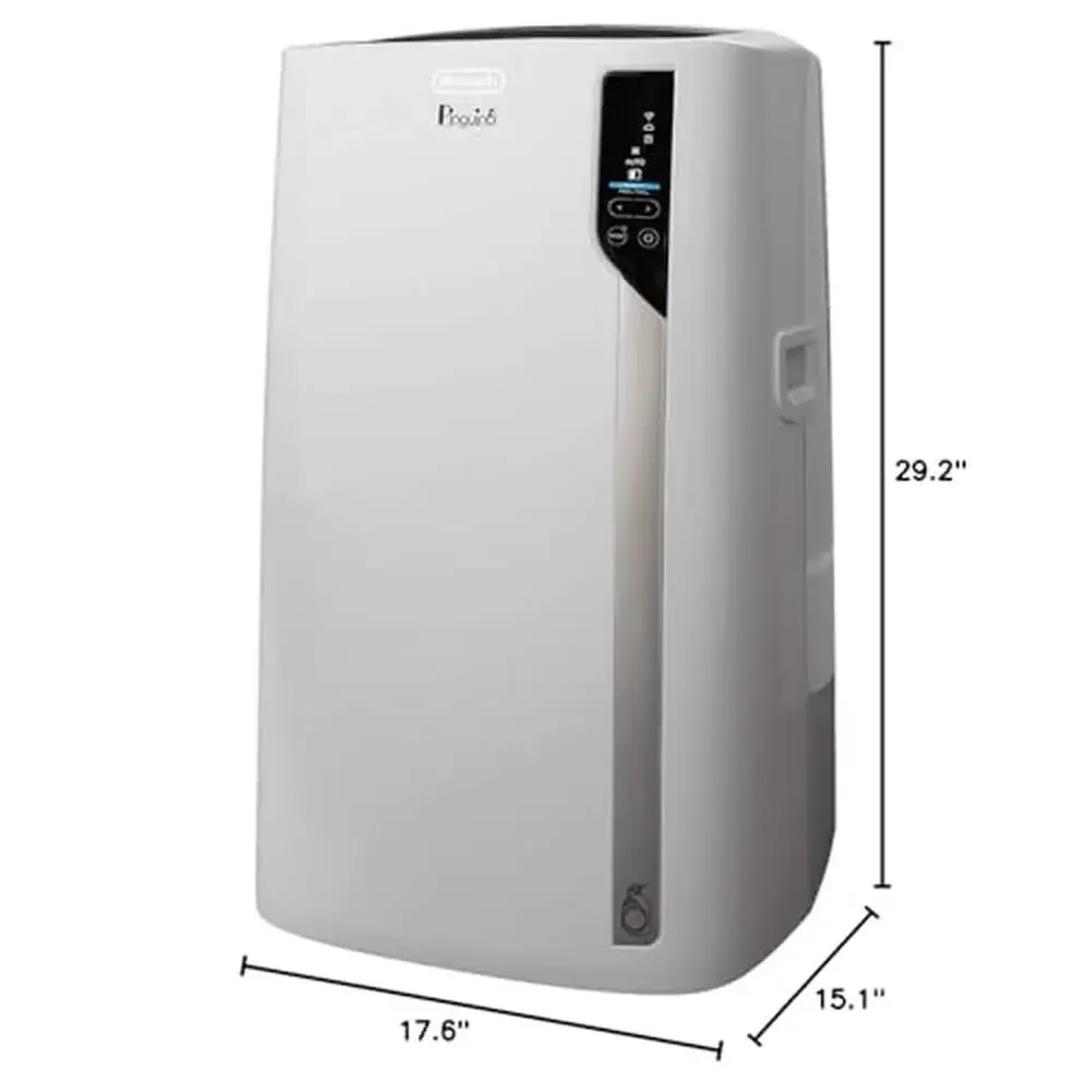 Portable Air Conditioner 12,500 BTU 4-in-1 Cooling Heating Dehumidifying WiFi & Alexa Eco Real Feel Technology Washable Filter