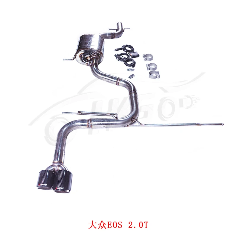 

[Продукт на заказ] Для 10-го года Volkswagen EOS 2.0T Catback 304, регулируемый высокопроизводительный клапан, глушитель выхлопной системы из нержавеющей стали
