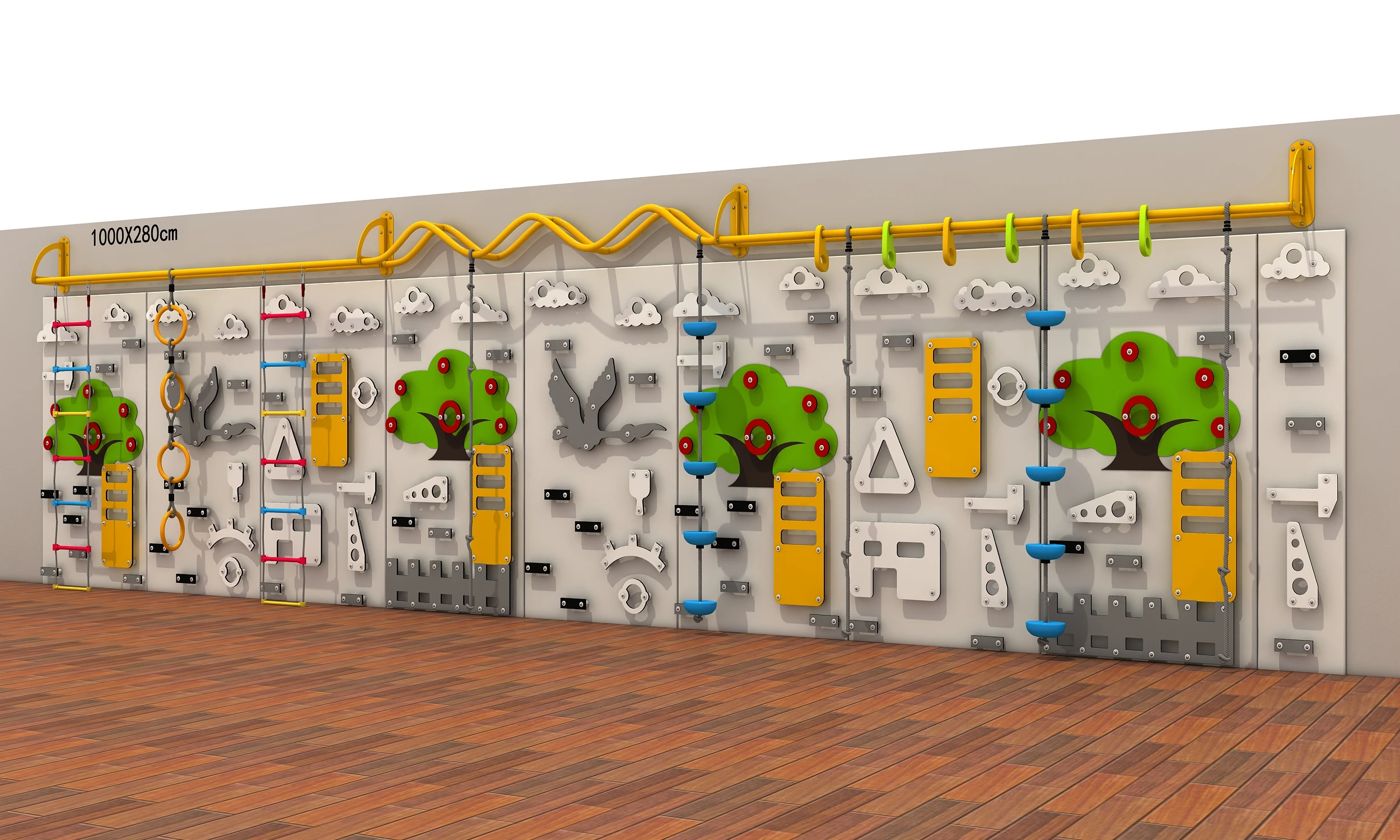 Indoor / Outdoor Climbing Wall for Children for Children Parks and Kindergartens