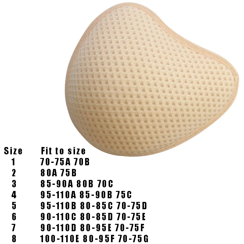 Washable Silicone Bead Granule Breast Implant Summer Ventilation Fake Breasts Implants Under Armpits After Breast Surgery