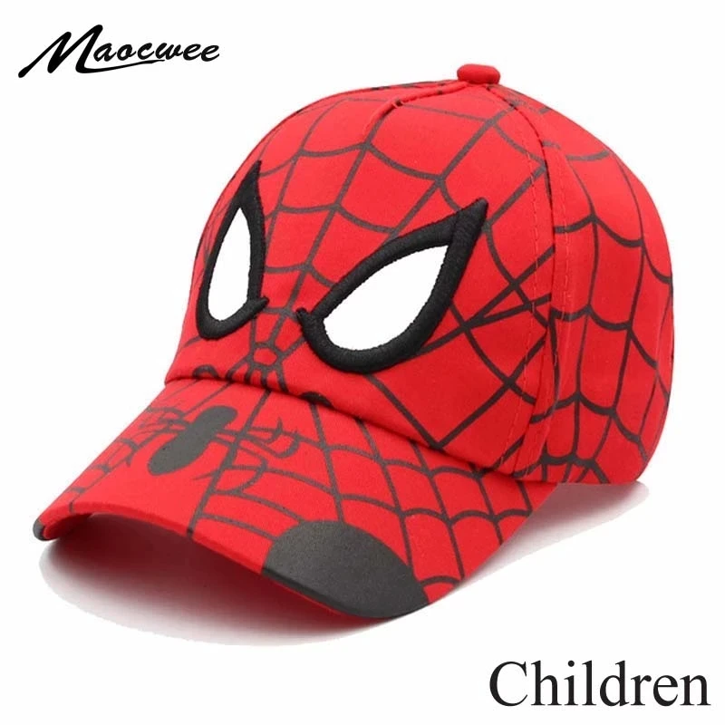 Disney Spiderman Baseball Cap For Boys Girls Baby Baseball Caps Cartoon Cotton Summer Breathable Sun Hat Children Hip Hop Hats