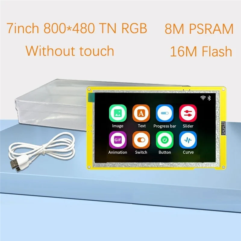 โมดูล ESP32-S3 Flash Smart Display MCU WIFI Bluetooth ขนาด 7 นิ้ว 800x480 TN (ไม่มีระบบสัมผัส)