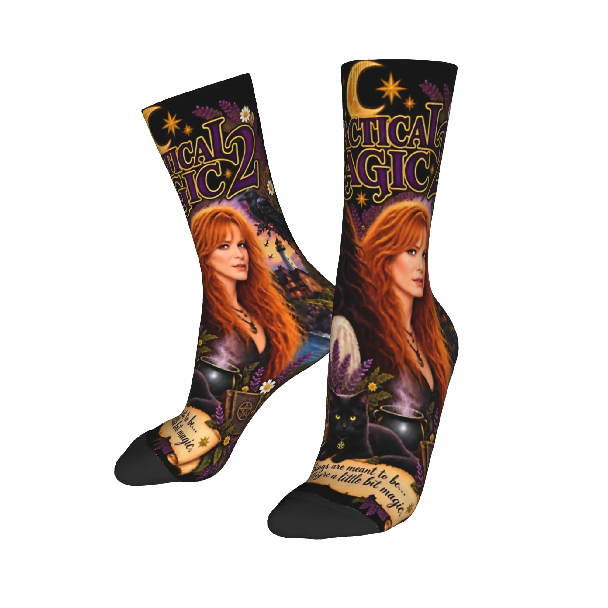 Unisex Practical Magic 2 Witchcraft Gothic Witchy Occult Mystic Raven Merch Socks  Sweat Absorbing Socks Soft For Daily Wear