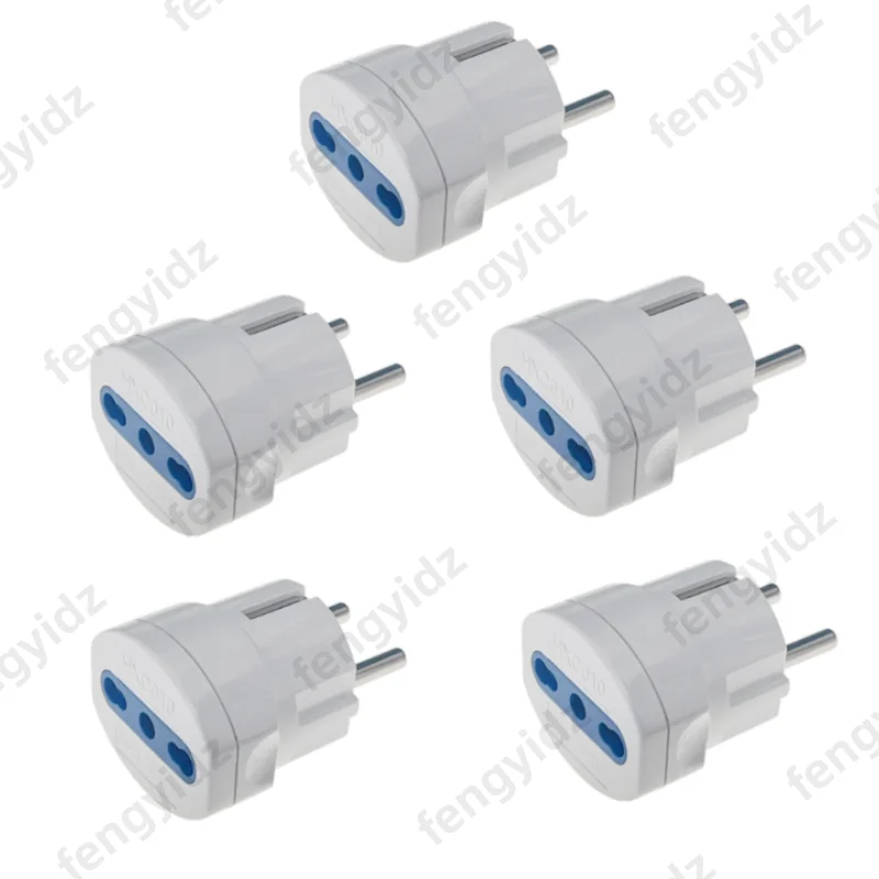 1-10PCS Schuko Germany France Plug Adapter To Italy Standard Power Plug Adapter Socket 10A/16A Travel Converter AC 250V