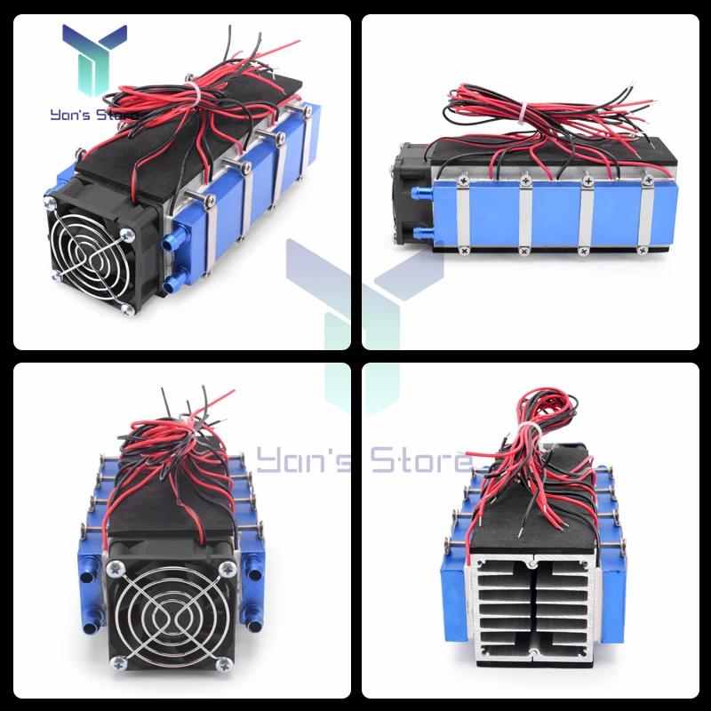 12V 576W 8 Chip Semiconductor Thermoelectric Cooler Peltier Electronic Cooling Radiator Air Conditioner Refrigerator cooler