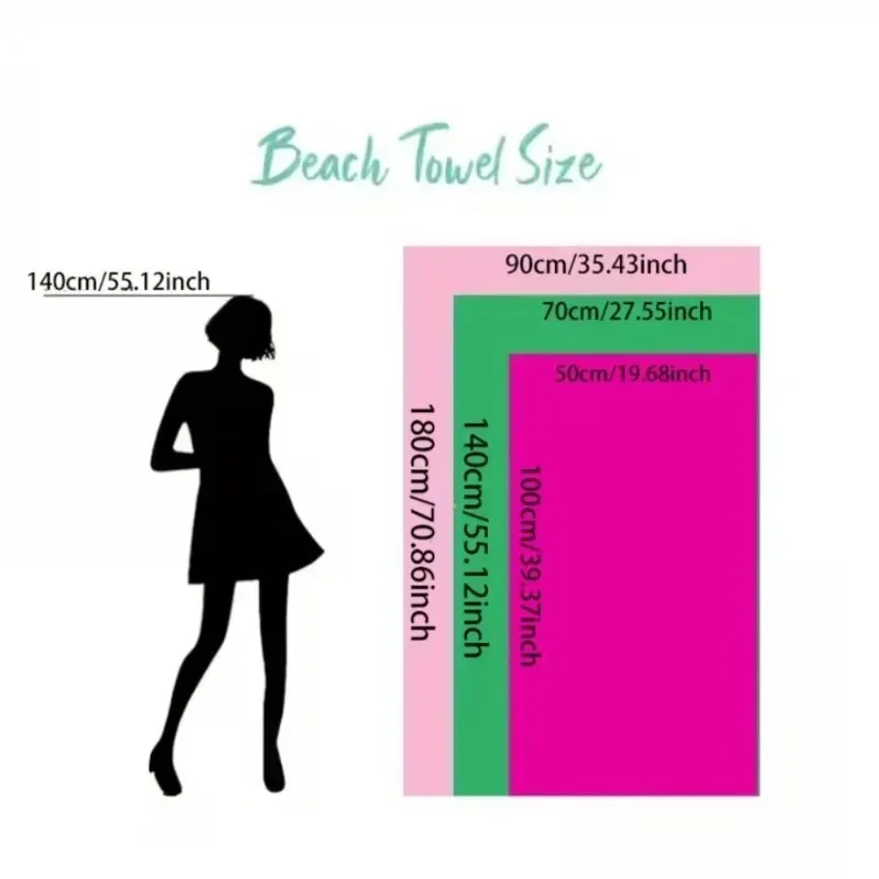 Leopard Print Beach Towel with Pink Bow, Quick Dry Soft Cotton, Stylish Leopard Print with Bow Accent for Summer Pool Use view 4