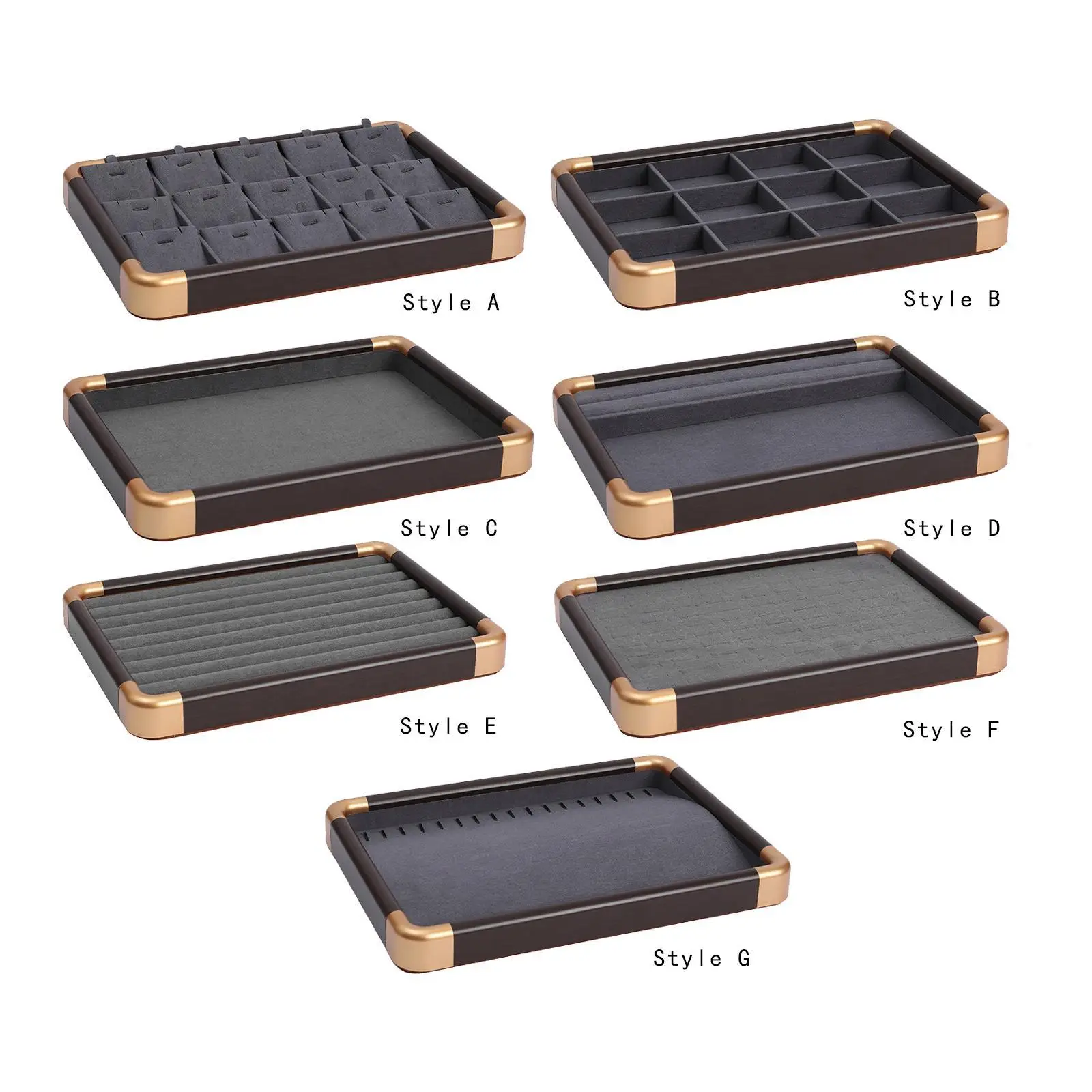 

Jewelry Display Tray Stackable Ornament Holder for Desktop Gifts Dresser