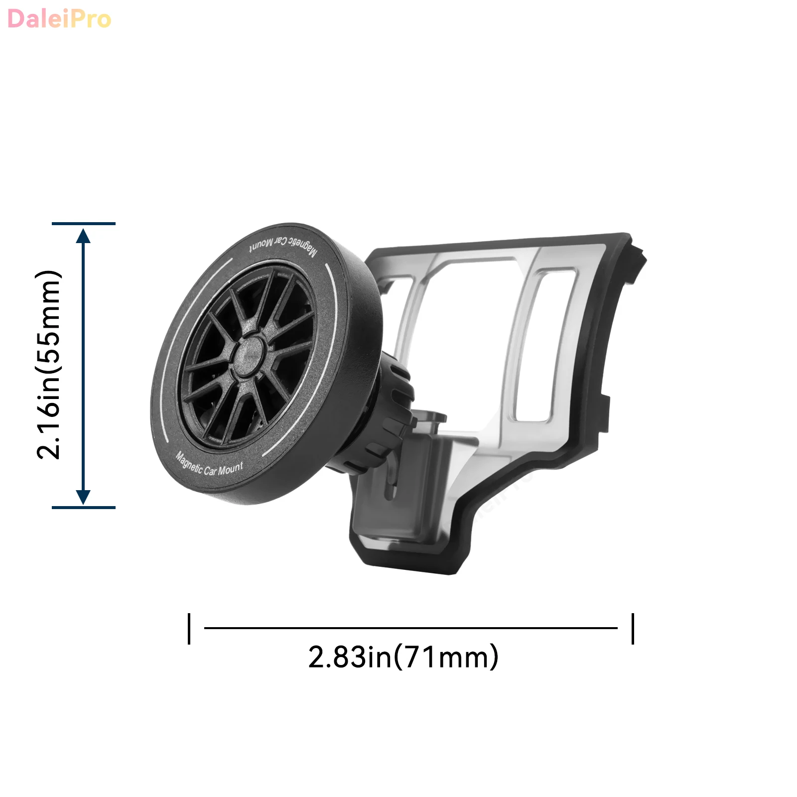 Maßgefertigte Magnetische Handyhalterung mit Luftstromkühlung für Toyota RAV4 XA50 2019-2023 2024 2025, 360° Drehbar ° Schwenkbare Halterungsbasis – Detail 5