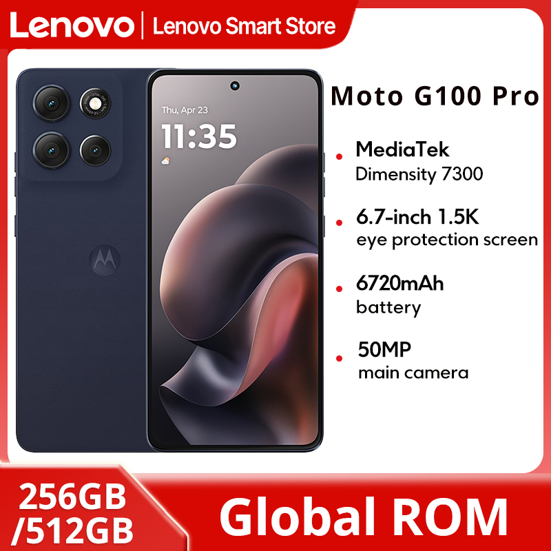  Motorola Moto G100 Pro SmartPhone Global ROM Dimensity 7300 6.7-inch 1.5K pOLED 120Hz Display 50MP AI Camera 6720mAh Cellphone 
