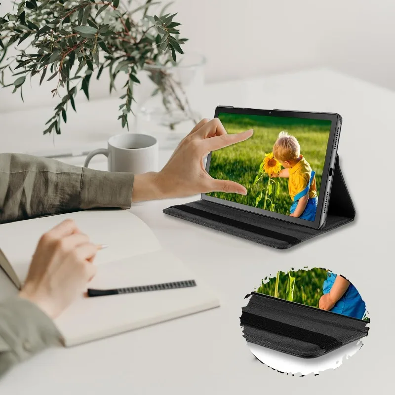 Obrotowy o 360 stopni futerał z podstawką do tabletu Lenovo Xiaoxin Pad 2024 2025 11" Tab M11 TB331FC/330FU/336f z funkcją automatycznego usypiania i budzenia Funda — zdjęcie produktu 4